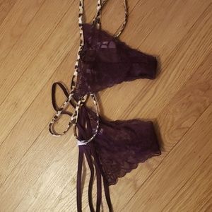 Victoria's secret pink strappy thongs